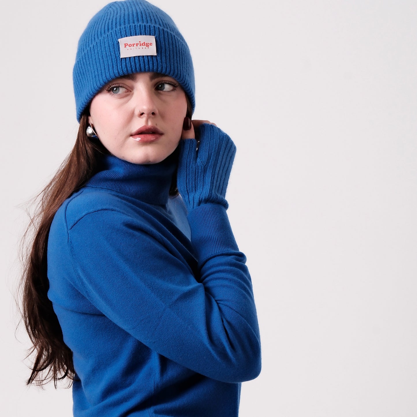 Cashmere Wrist Warmers - Blue