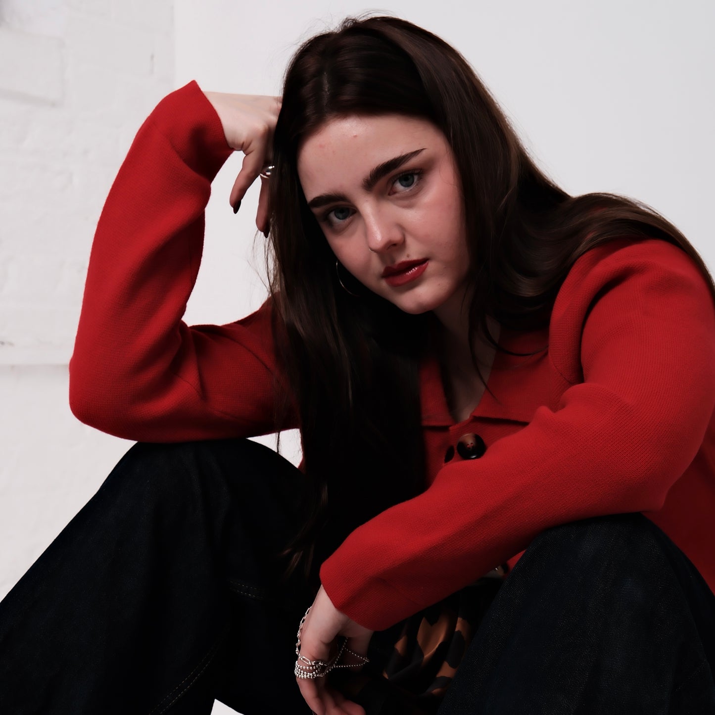 Wool Rebecca Jacket - Red