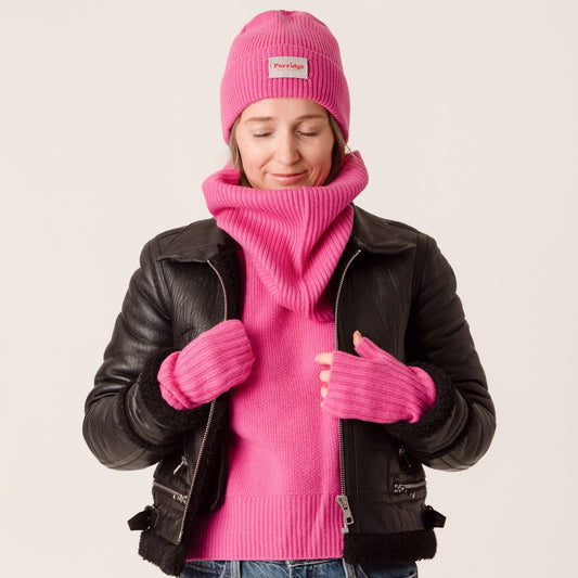 Cashmere Snood - Pink