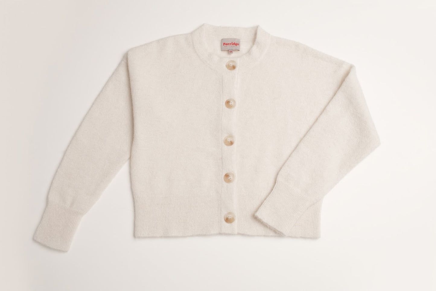 Alpaca Gerry Cardigan - White