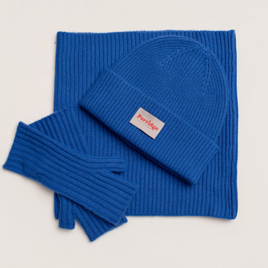 Cashmere Wrist Warmers - Blue