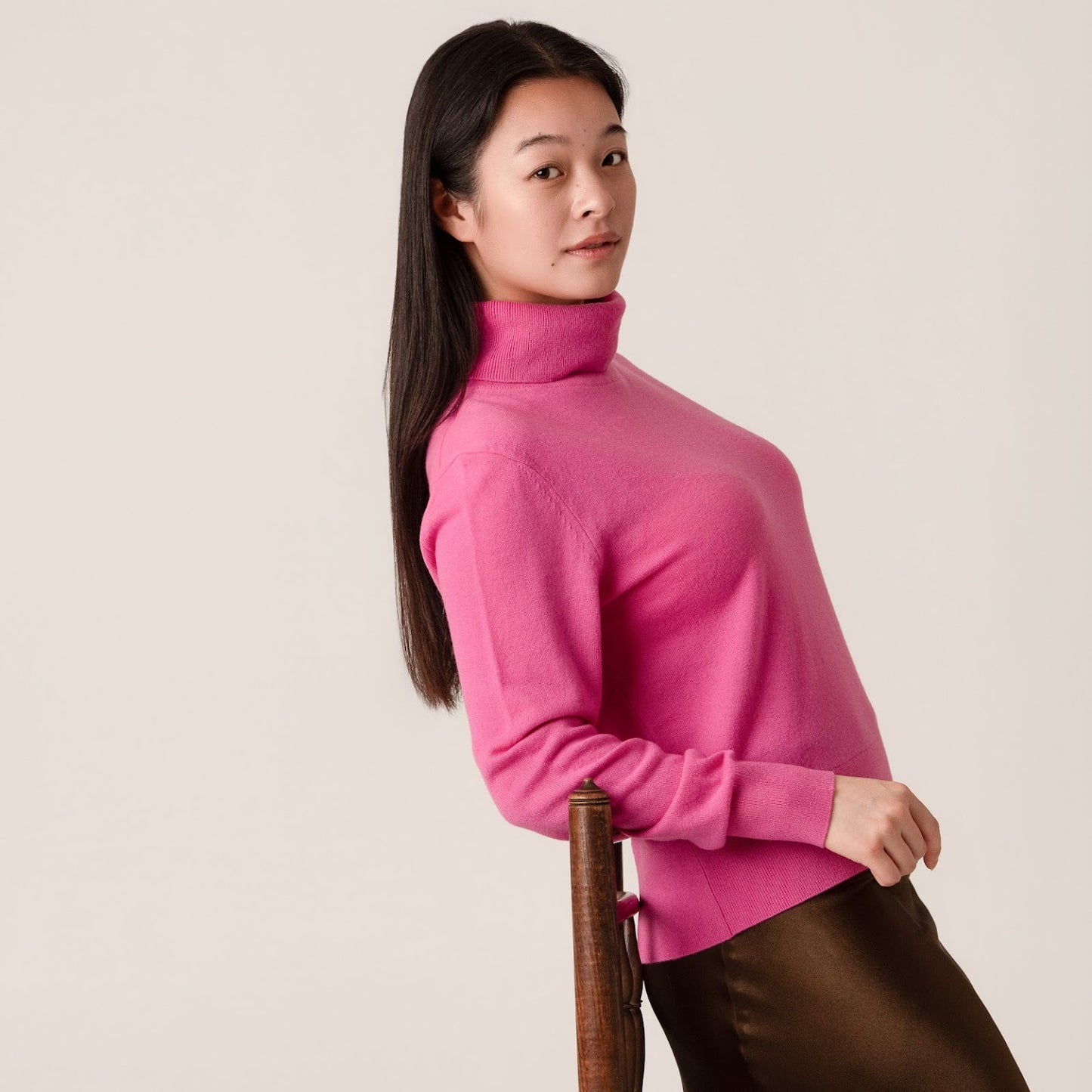 Cashmere Anne Poloneck - Pink