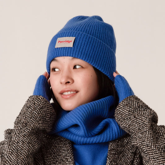 Cashmere Beanie - Blue