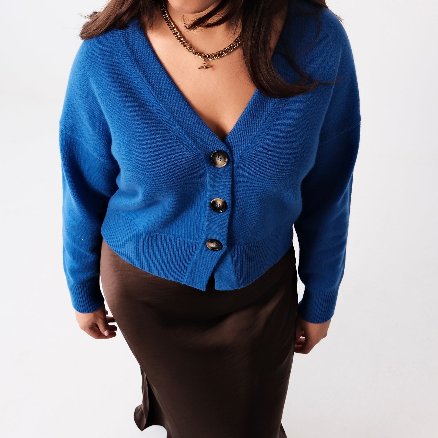 Cashmere Lucy Cardigan - Blue