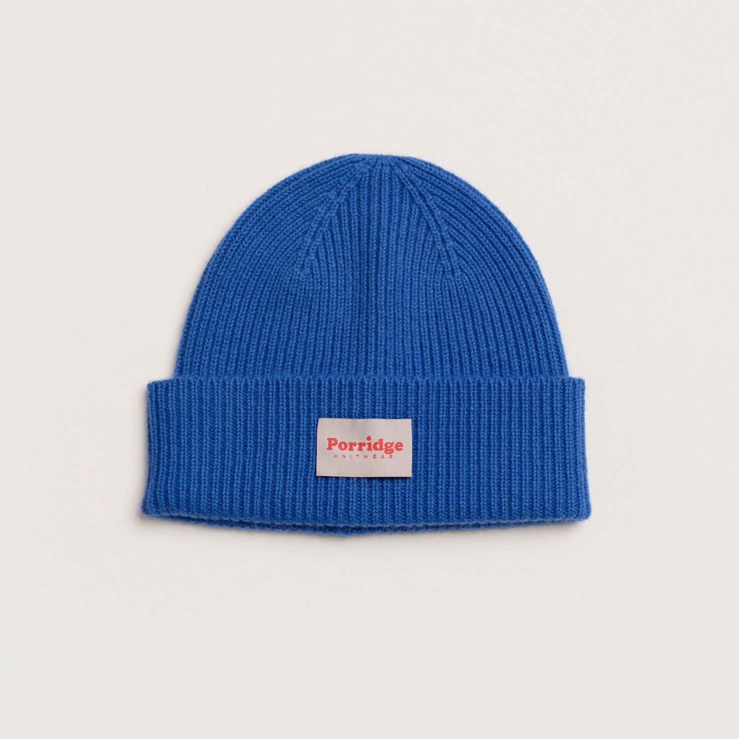 Blue Cashmere beanie by Porridge Knitwear