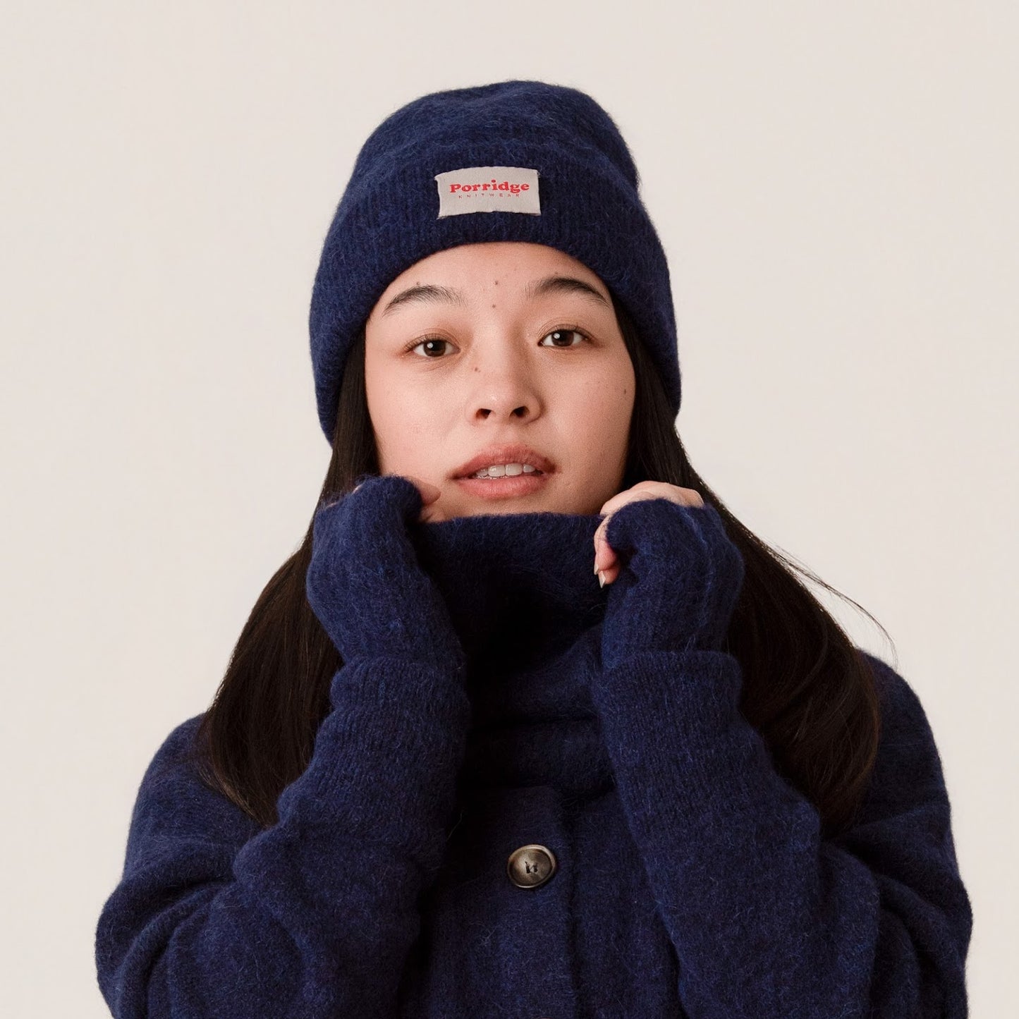 Alpaca Beanie - Inky Blue