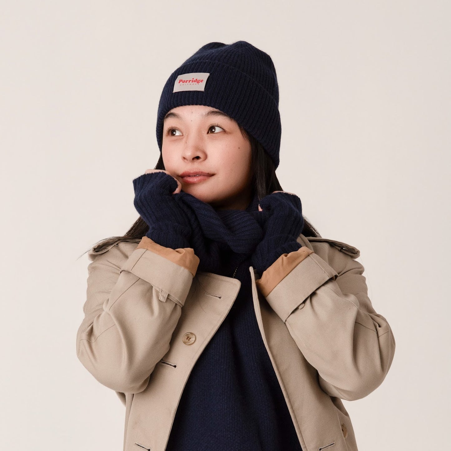 Cashmere Beanie - Navy