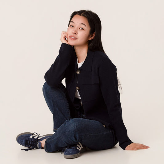 Wool Rebecca Jacket - Navy