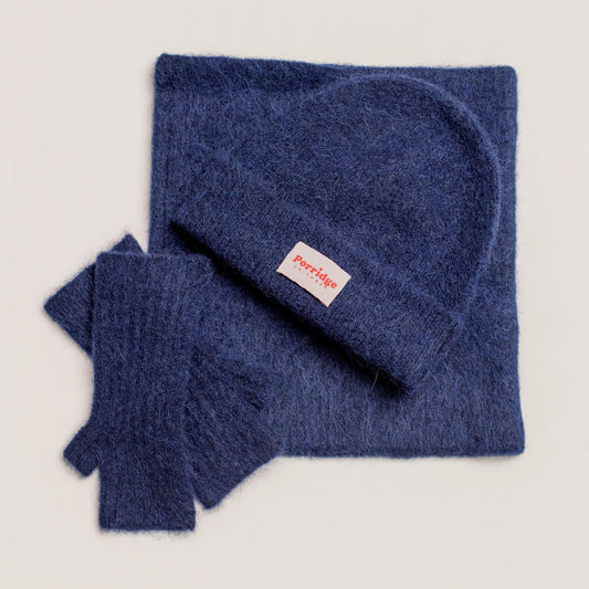 Alpaca Snood - Inky Blue