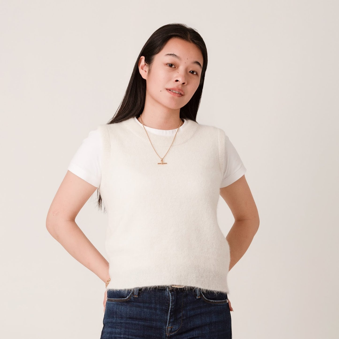 Alpaca Julia Tank - White