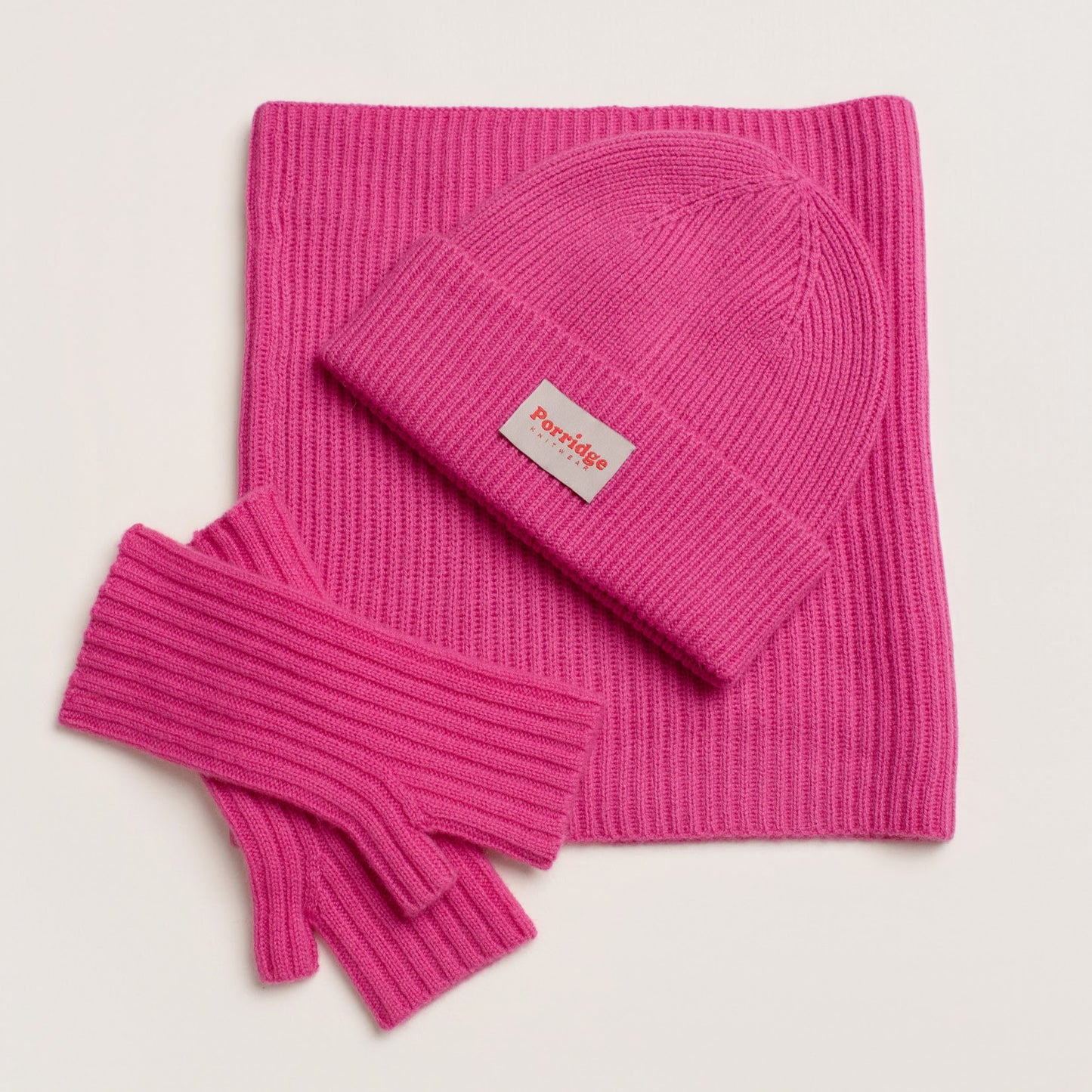 Cashmere Wrist Warmers - Pink