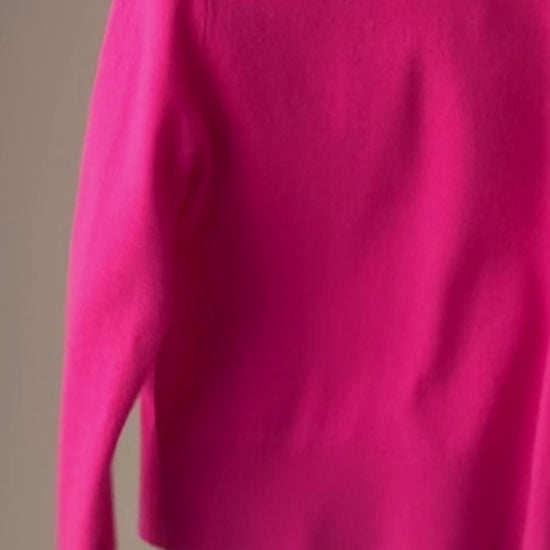 Pink Wool Cashmere Poloneck – 70% Wool 30% Cashmere – Anne style, Porridge Knitwear