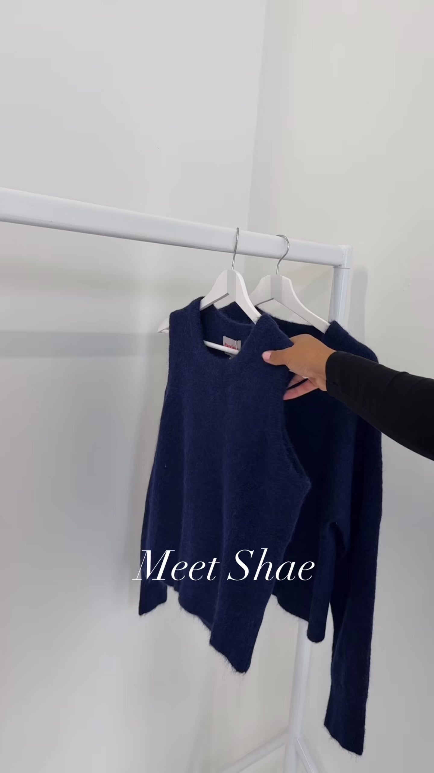 wool tank with matching button up cardigan